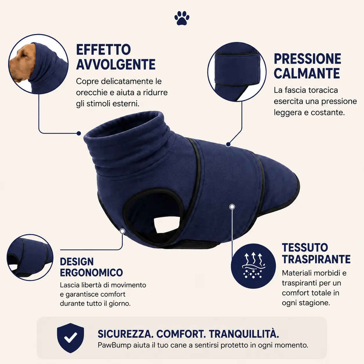 Blu Notte XS Blu Notte S Blu Notte M Blu Notte L Blu Notte XL Blu Notte 2XL Blu Notte 3XL